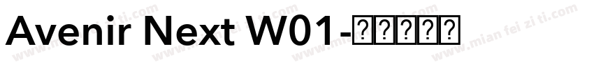 Avenir Next W01字体转换